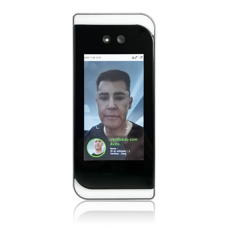 Terminal de controlo de acesso com reconhecimento facial, Palma e cartão RFID com deteção de uso de máscara, IP65 - Exterior.	