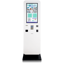 Quiosque de Pagamentos, Kiosk Self-service, Monitor de 27 polegadas, Leitor de Cartão de Cidadão, Sistema de Pagamento por Cartão, Leitura de QR Code, Tecnologia Contactless, Estrutura Robusta, Otimização de Processos de Pagamento, Interação do Cliente com Quiosque.