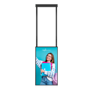 Ecrã Profissional S75P4K- Alta Luminosidade 16:9, 4K Ultra HD, 75"", 5000 Nits, no touch, Horizontal ou Vertical - Interior - C/ SO Android 12 APP Q.track, C/ Suporte de Teto