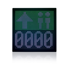 Painel LED Display RGB 2M P10 quadrado (cores) - Exterior Resolução: P10 – 32 x 32 pixel Área Visivel: 320 x 320 mm (L x A)